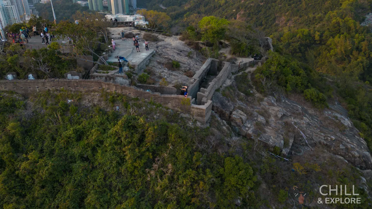 Devil's peak hike Hong Kong - man doing handstand