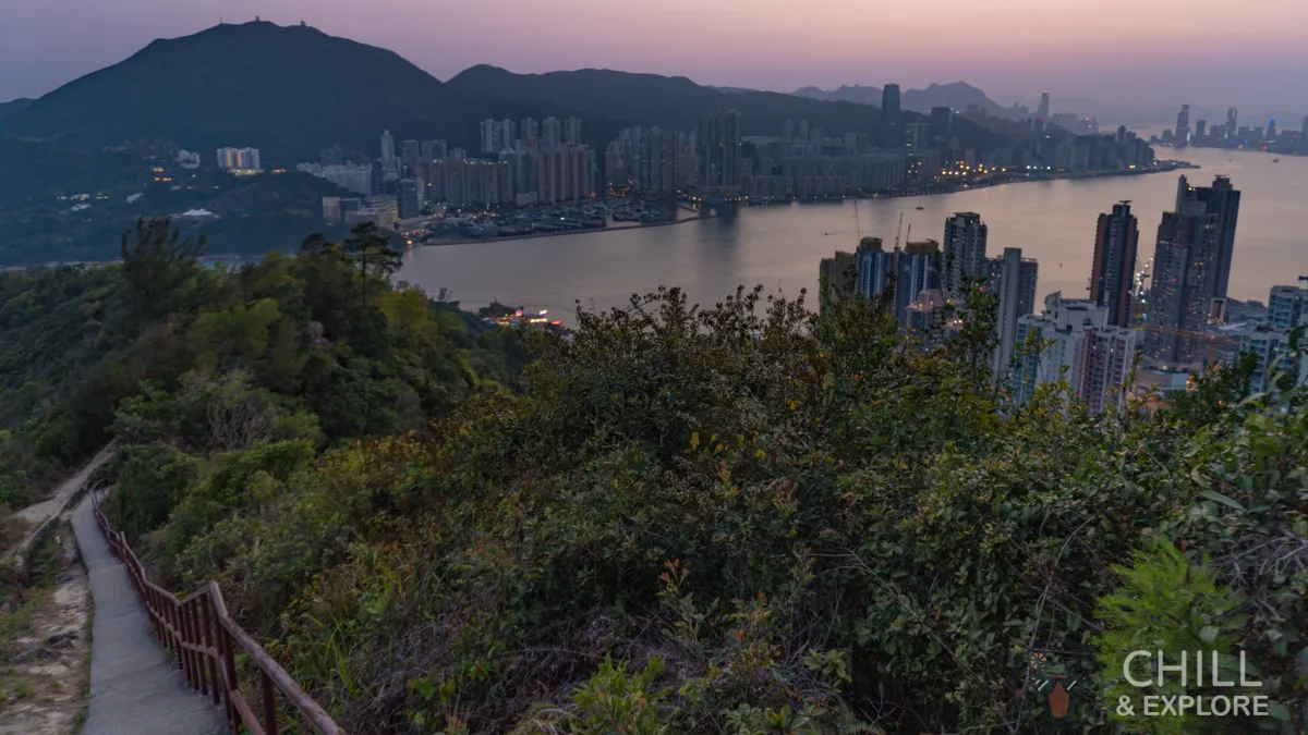 Devil's Peak Hike Hong Kong - View of Hong Kong Island