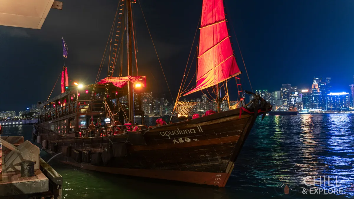 Aqua Luna Hong Kong Traditional Junk Boat