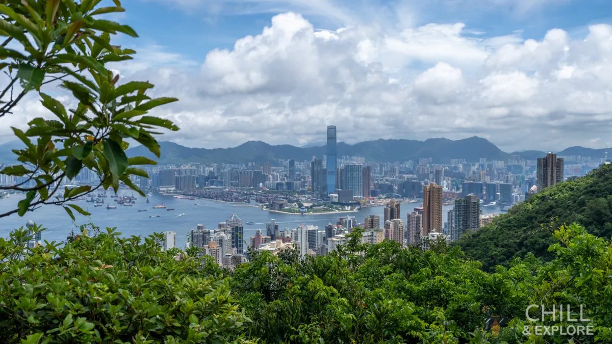 View of Hong kong from pinewood battery