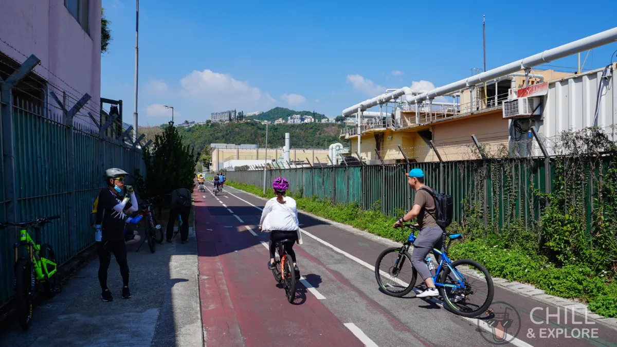 Twin bridge cycling path