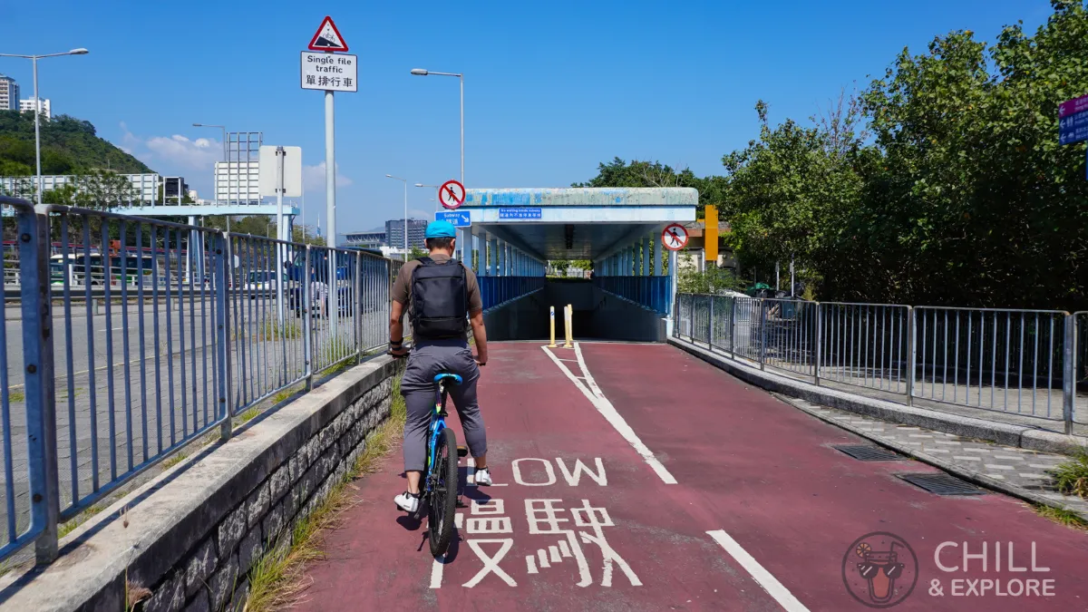 Bicycle subway along Science Park Road