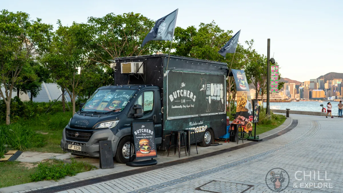 Food truck at West Kowloon Cultural District