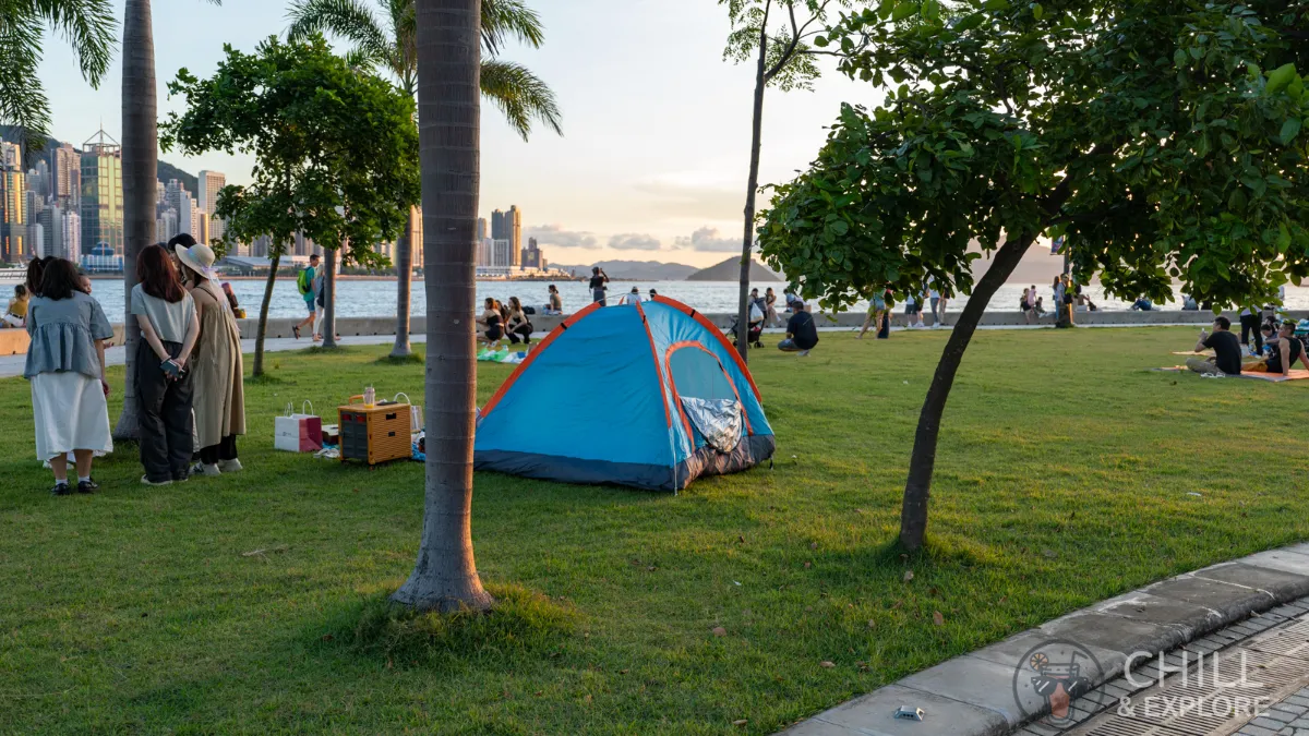 picnic at West Kowloon Cultural District