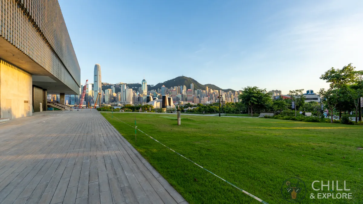 West Kowloon Cultural District open area grass