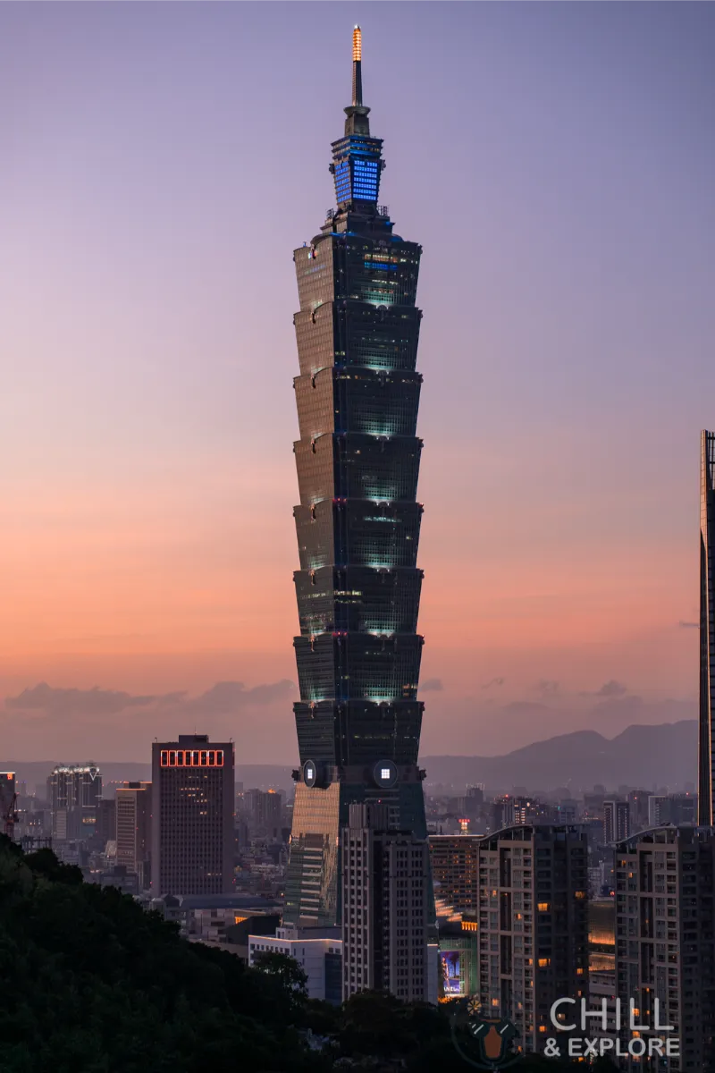 View of Taipei 101 from Elephant Mountain