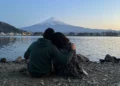 Fujiyoshida at sunset
