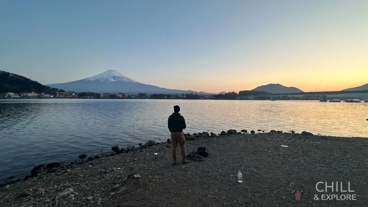 Sunset at Lake Kawaguchi
