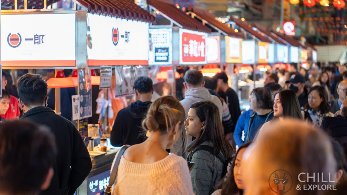 stalls at temple street night market