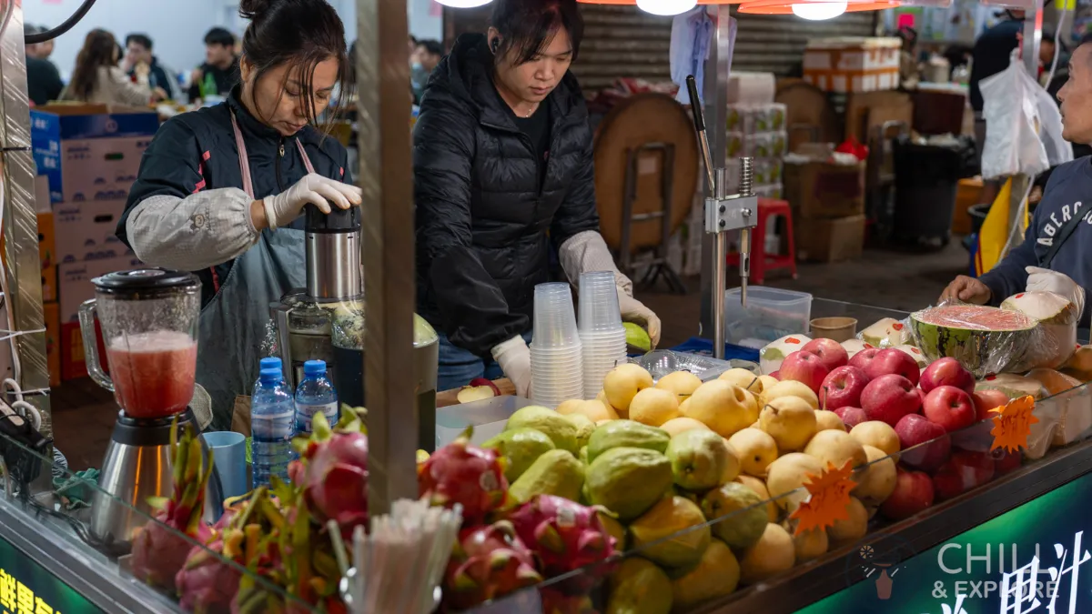 freshly squeezed fruit juice