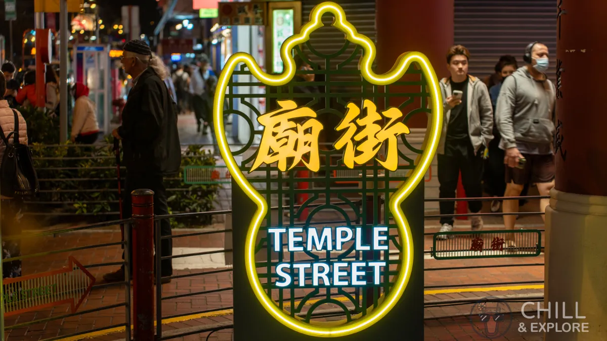Temple street sign
