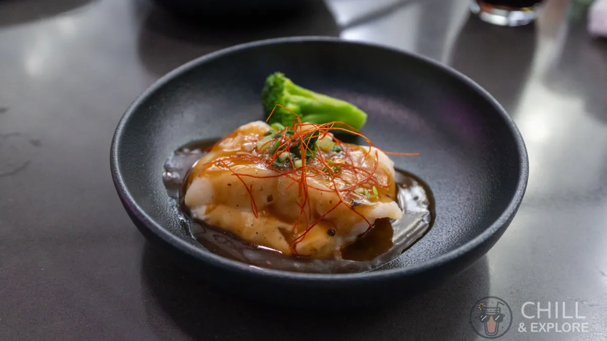 Steamed fish fillet with tofu in fermented soybean sauce