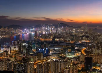 Hong Kong at dusk