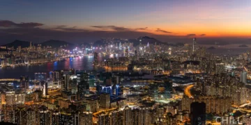 Hong Kong at dusk
