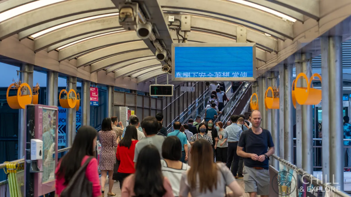 Mid-Levels Escalator notice board