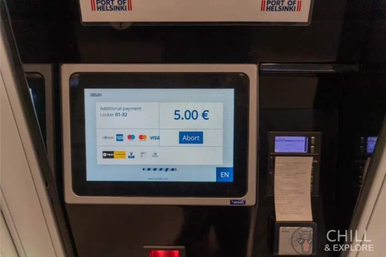 Payment for luggage storage